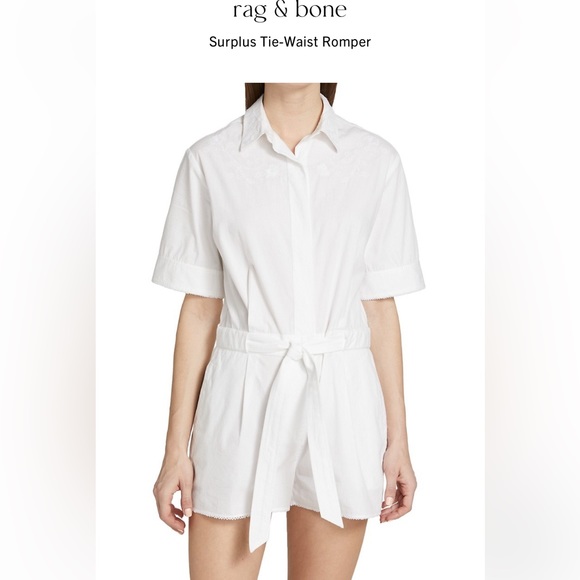 Rag &bone withe surplus romper - Picture 1 of 7